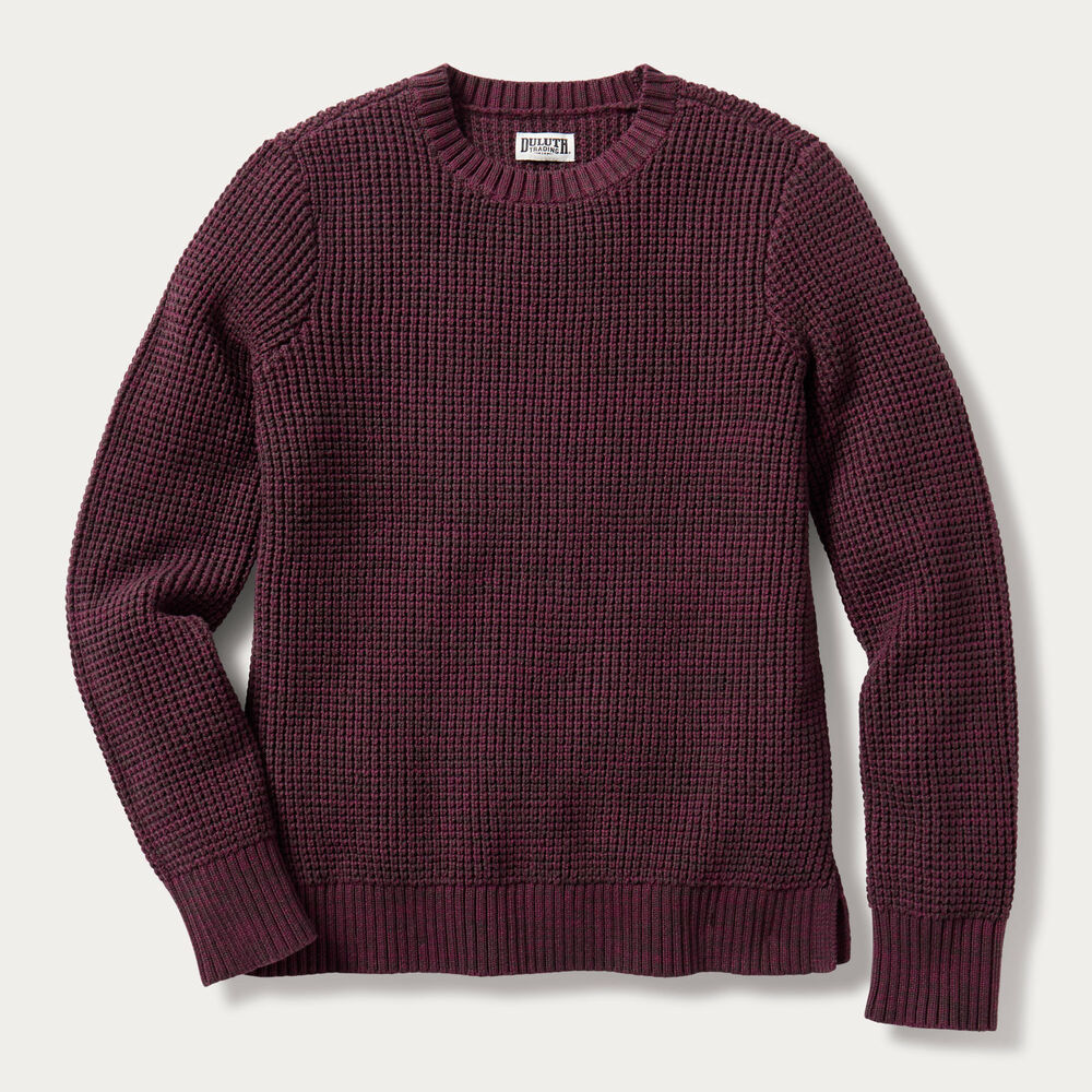 Women's Plus Heritage Waffle Stitch Crew Sweater Main Image