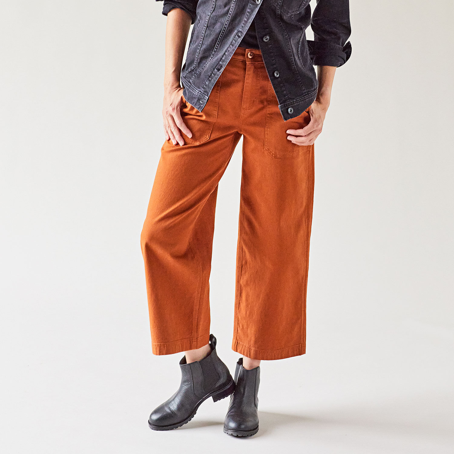 Women's DuluthFlex Fire Hose Ltd. Wide Crop Pants | Duluth Trading