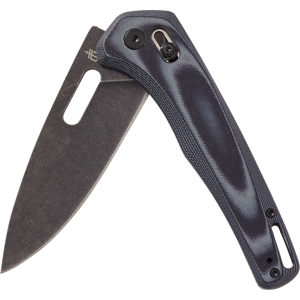 Gerber Sumo Pivot Lock Folding Knife 3.875 7Cr17M0V Stonewashed Plain  Blade, Black and White Layered G10 Handles - KnifeCenter - 31-001815