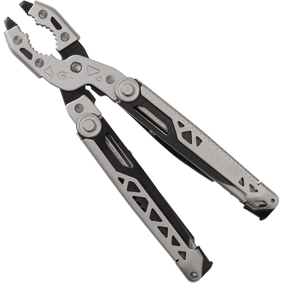 Gerber Dual-Force 12-in-1 Multi-Tool, EDC Gear and Equipment, Silver 