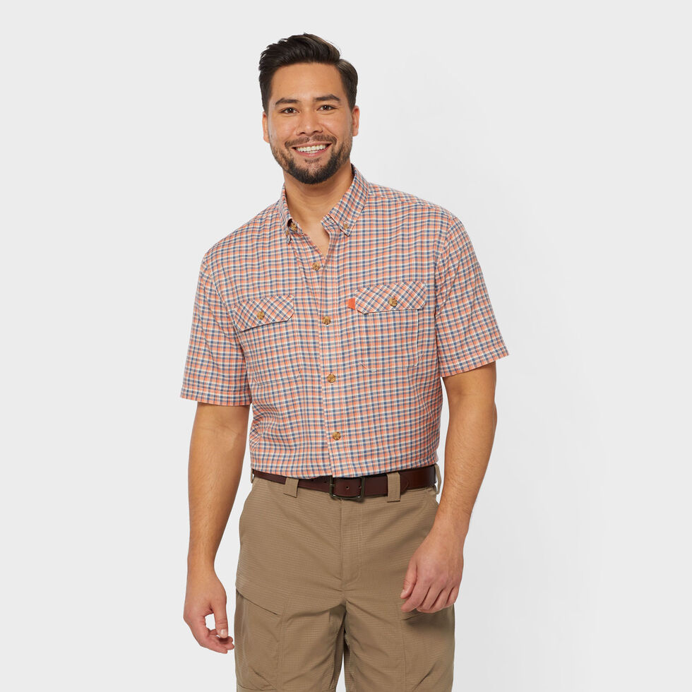 Duluth Négoce Chemise pour Hommes XL Bouton Bas Orange
