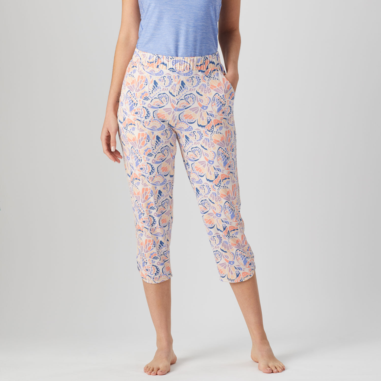 Women's Print Capri Sleep Pants - Walmart.com