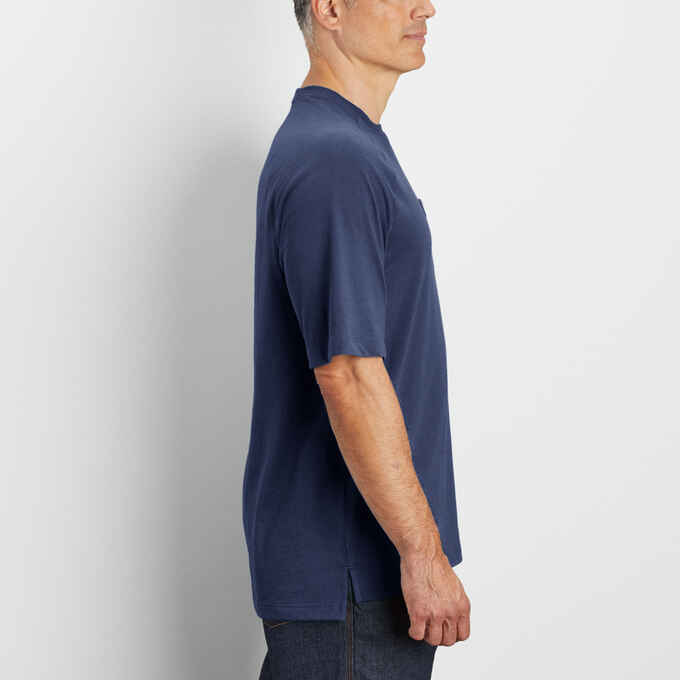 Men's COOLMAX Relaxed Fit Short Sleeve Crew with Pocket