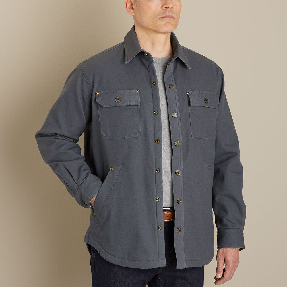 Duluth Trading Co Burly Duluth Flex Fire Hose Shirt Jacket Men's Size Large Tall