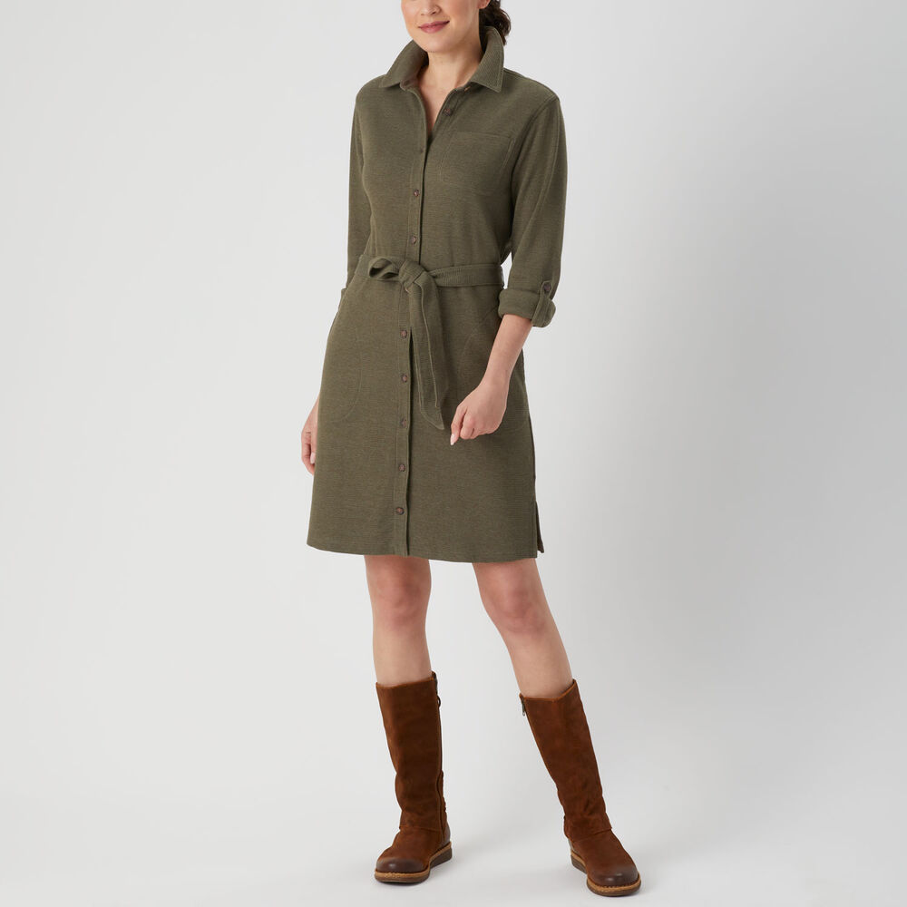 Women's Burly Thermal Shirt Dress Main Image