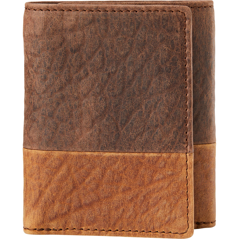 Bison Leather Trifold Wallet