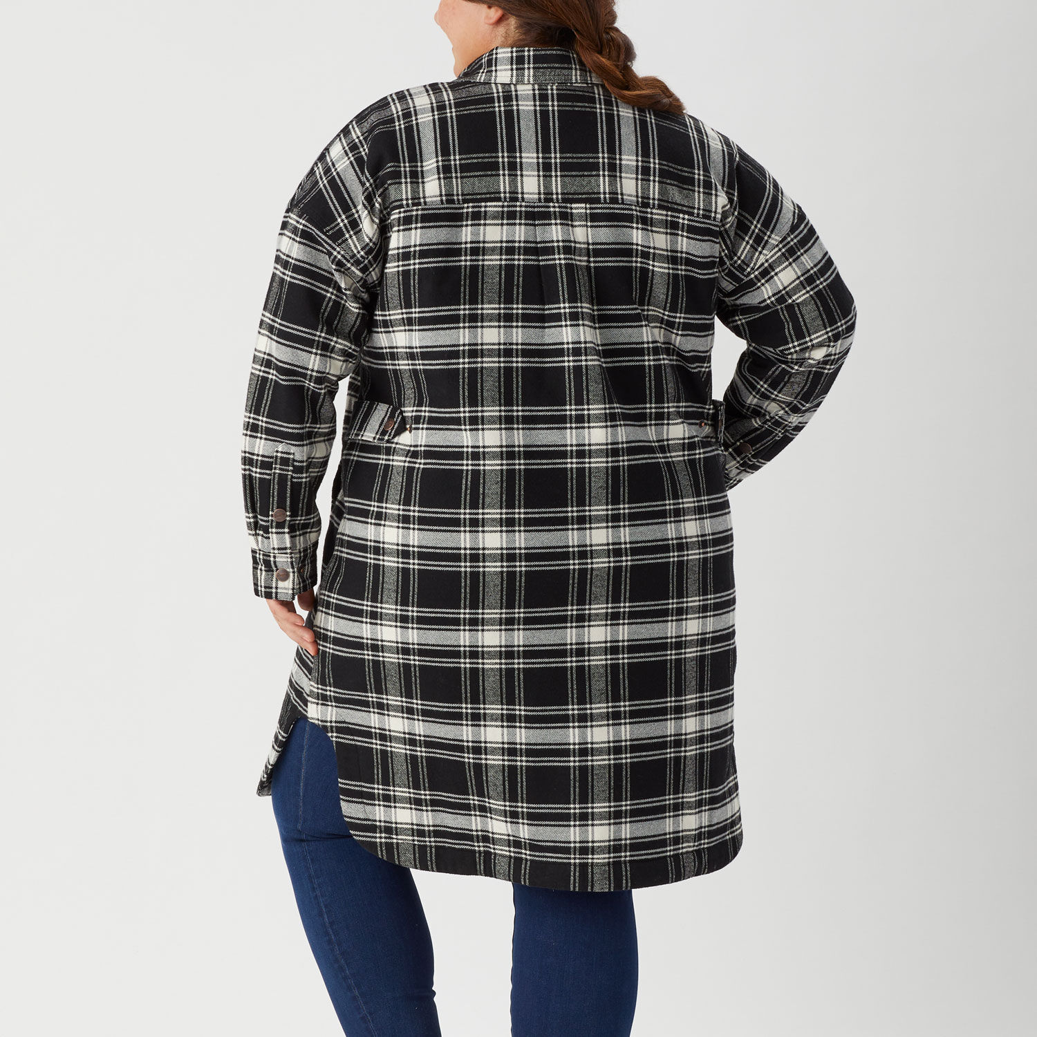 Women's Plus Folklore Flannel Insulated Duster | Duluth Trading