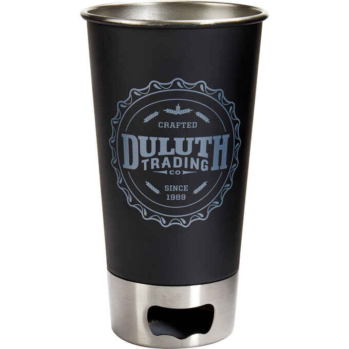 Duluth Trading Metal Pint Glass with Bottle Opener