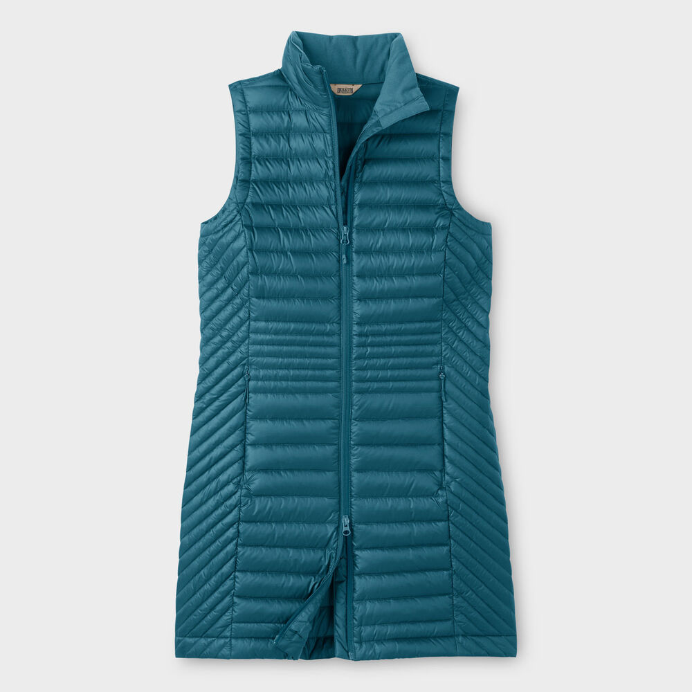 Women's Down Right Long Vest Main Image
