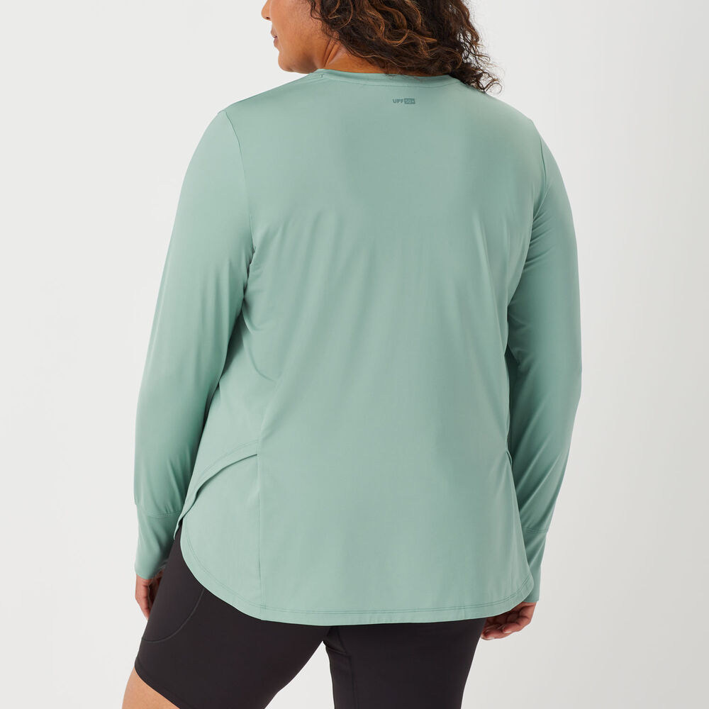 Women's Plus AKHG Burn Off Long Sleeve Sun Shirt Main Image