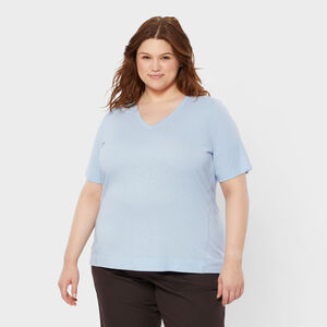 Women's Plus Hemp Knit Short Sleeve Tee