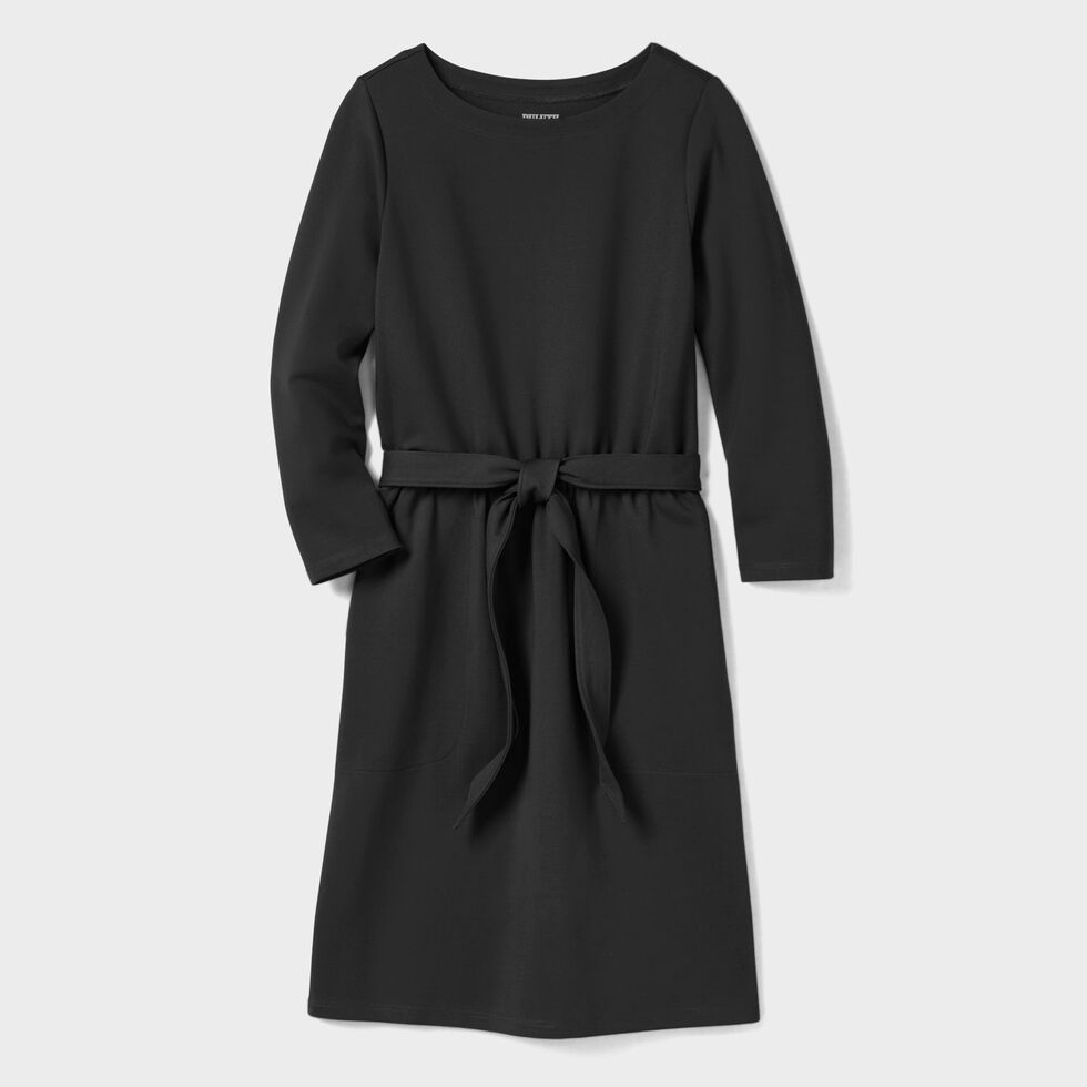 chinese dress ladies Brand Fit and Flare Long Sleeve Ponte Dress Plus Size Women's Dresses –  Penningtons main image 1