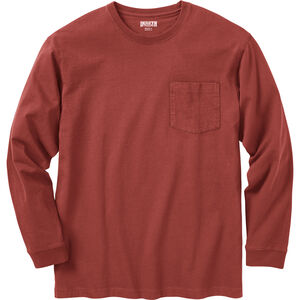 Men's Longtail T Standard Fit Long Sleeve Crew with Pocket