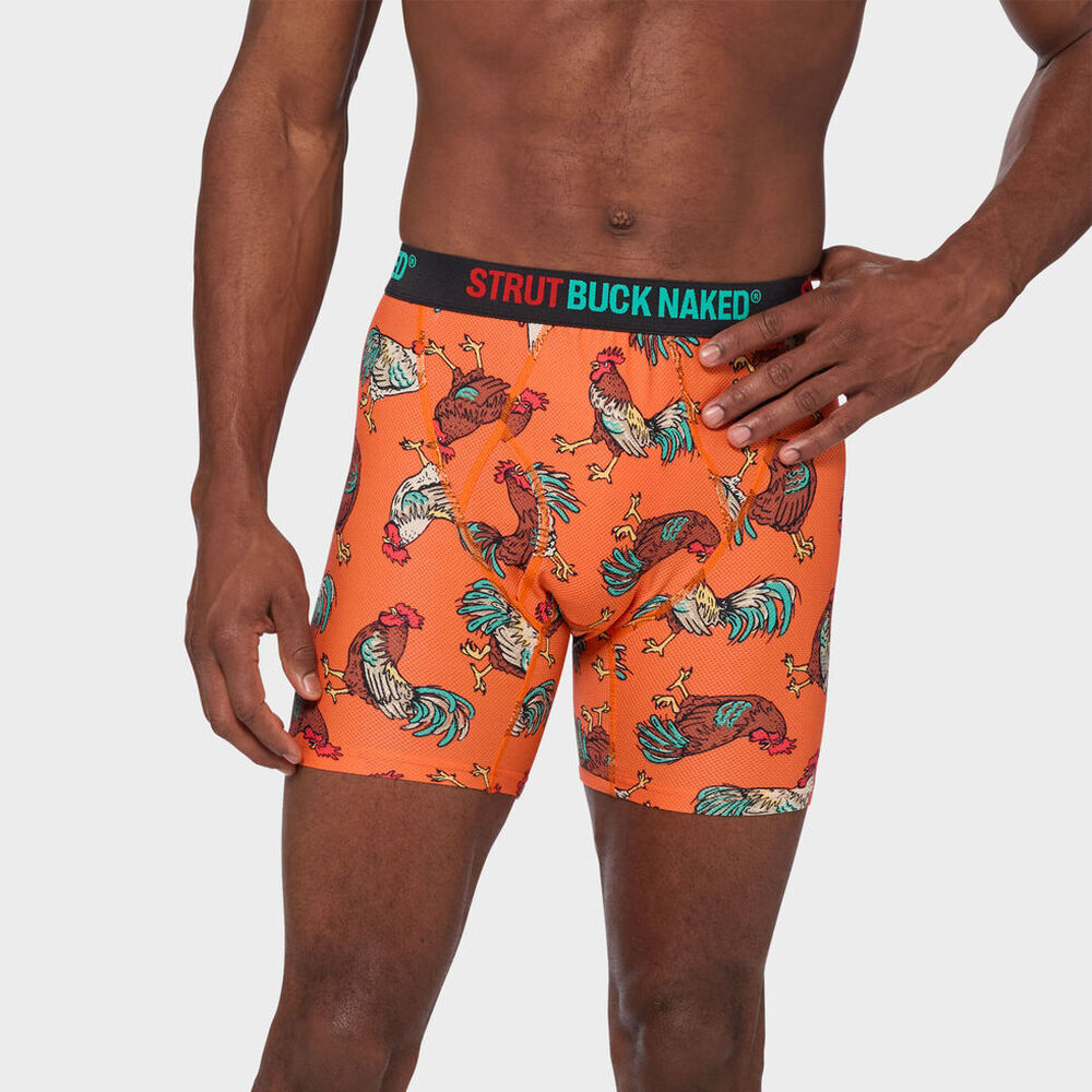 Men's Buck Naked Pattern Boxer Briefs Main Image