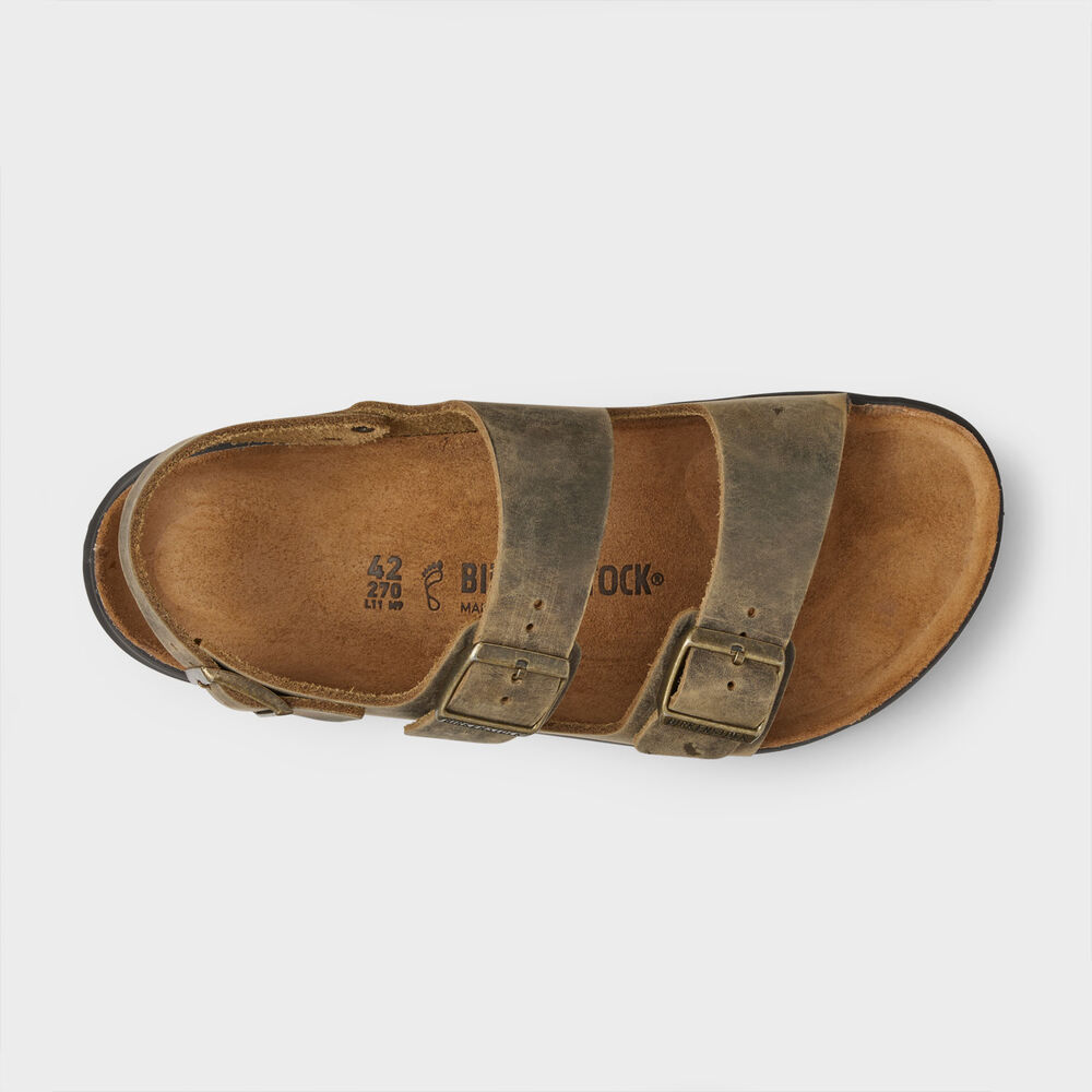 Men's Birkenstock Milano Rugged Leather Sandals Main Image