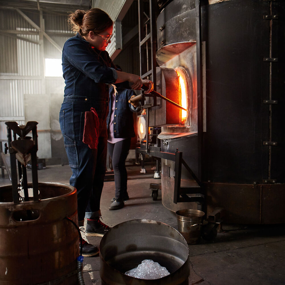 Women's Double Flex Work Denim Coveralls Main Image