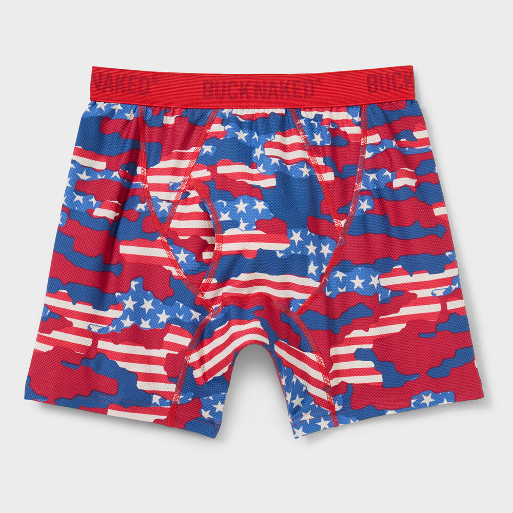 Men's Buck Naked Pattern Boxer Briefs Main Image