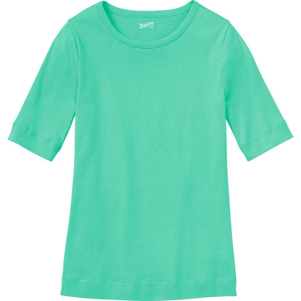 Women's Natual Scoop Neck Top, Style and Softness