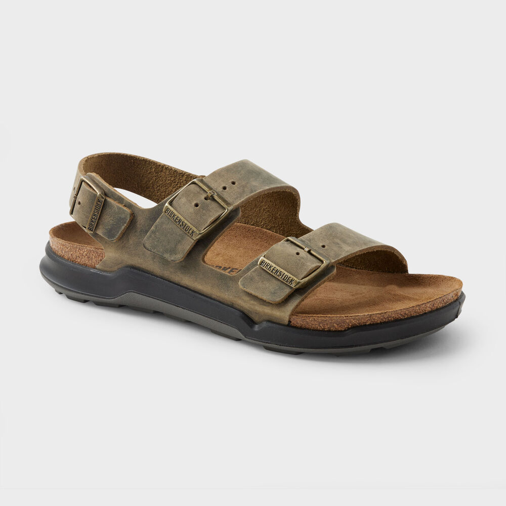 Men's Birkenstock Milano Rugged Leather Sandals Main Image