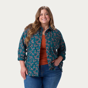 Women's Plus Free Swingin' Flannel Shirt