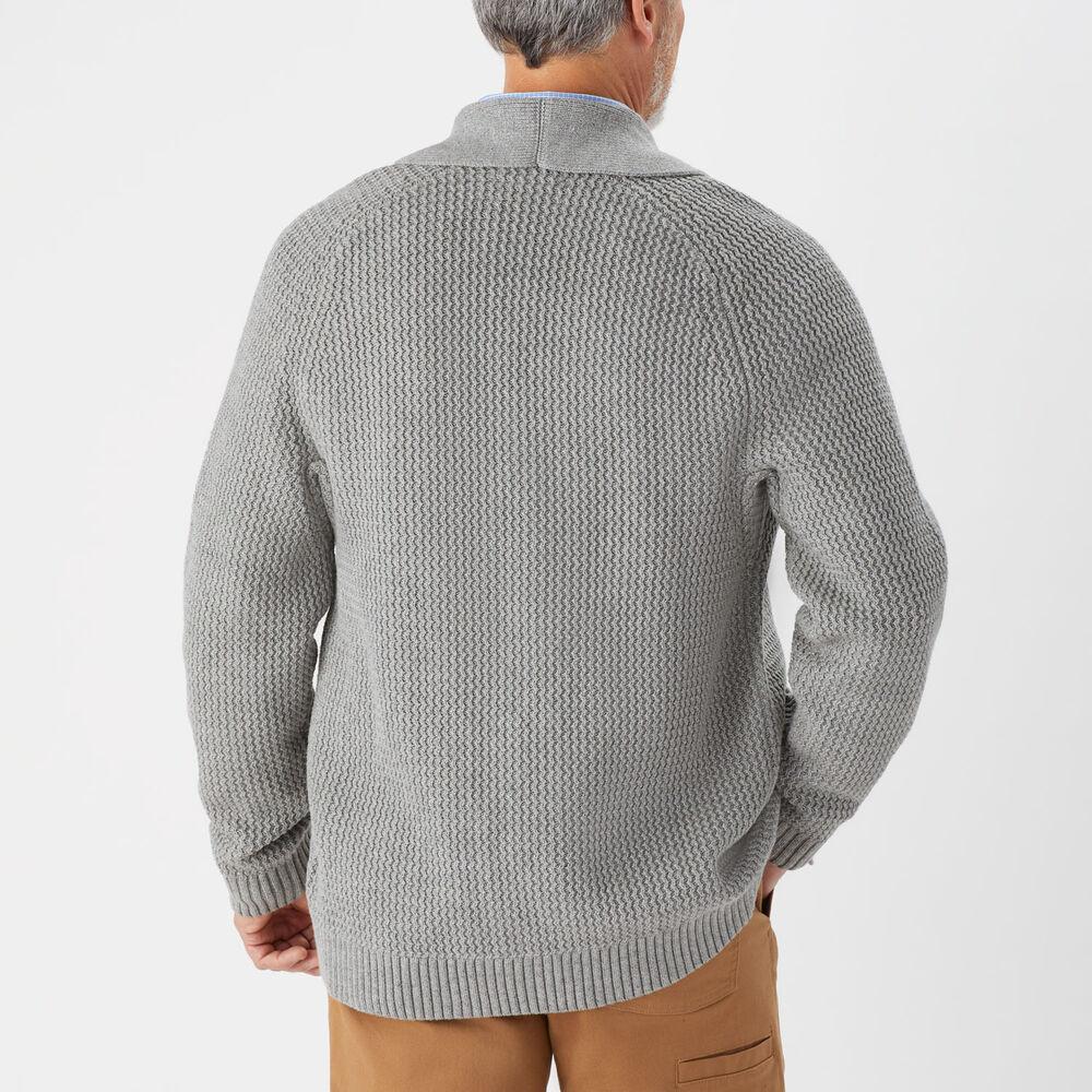 Men's Burly Retirement Shawl Collar Cardigan Main Image