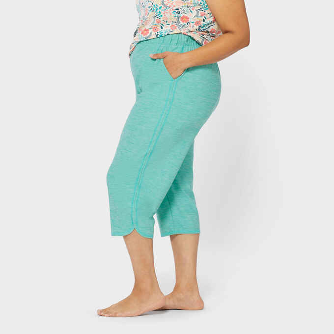 Women's Plus Armachillo Straight Capri Sleep Pant Duluth Trading Company
