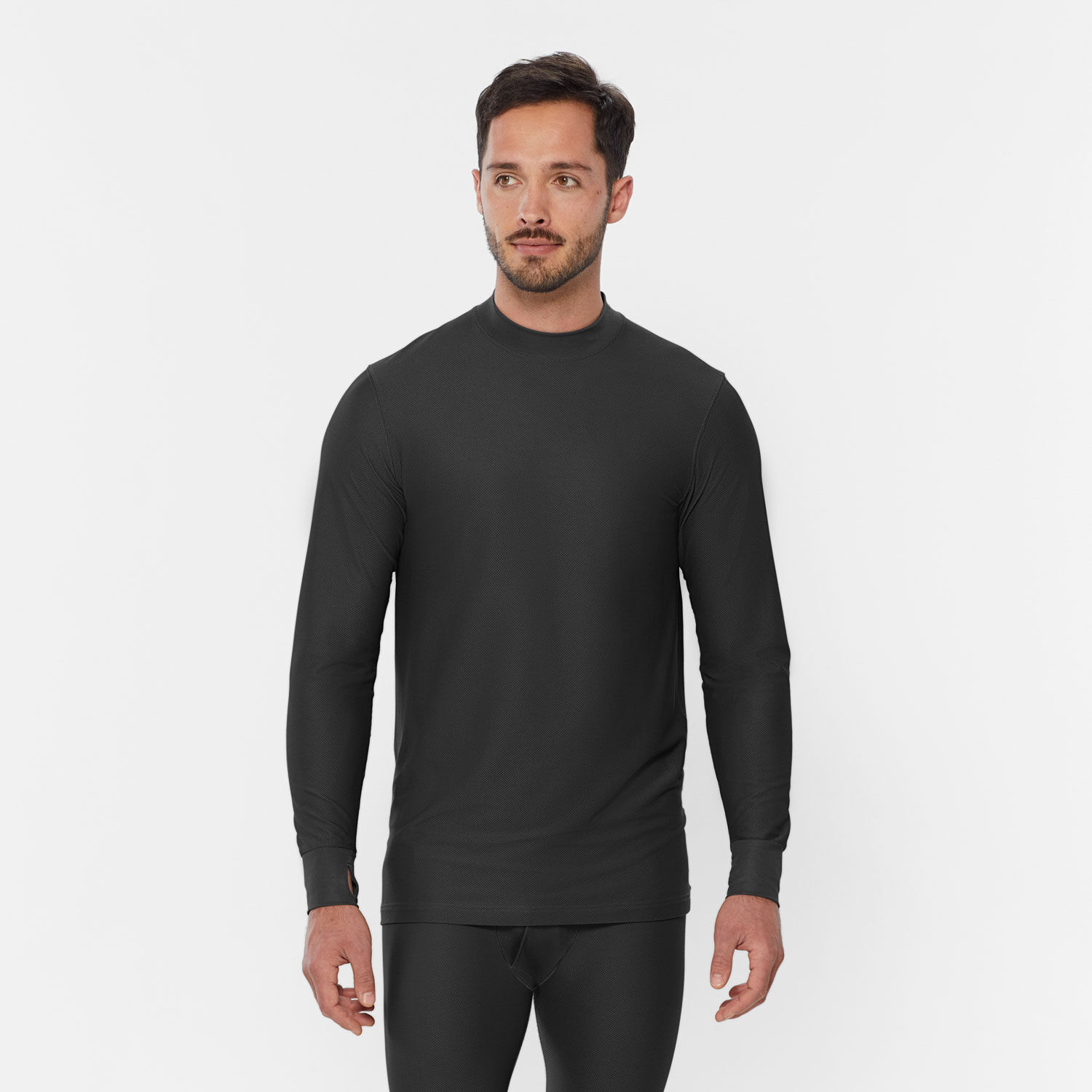 Men's Buck Naked Performance Base Layer Mock Neck Shirt | Duluth