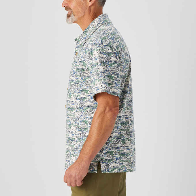Men's Un-Longtail T Standard Fit Button Down Shirt