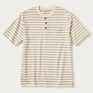 Men's Longtail T Relaxed Fit Short Sleeve Pocket Henley