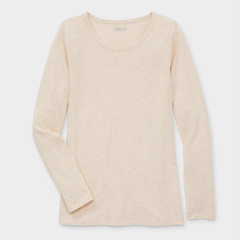 Women's No-Yank Long Sleeve Scoopneck T-Shirt Main Image