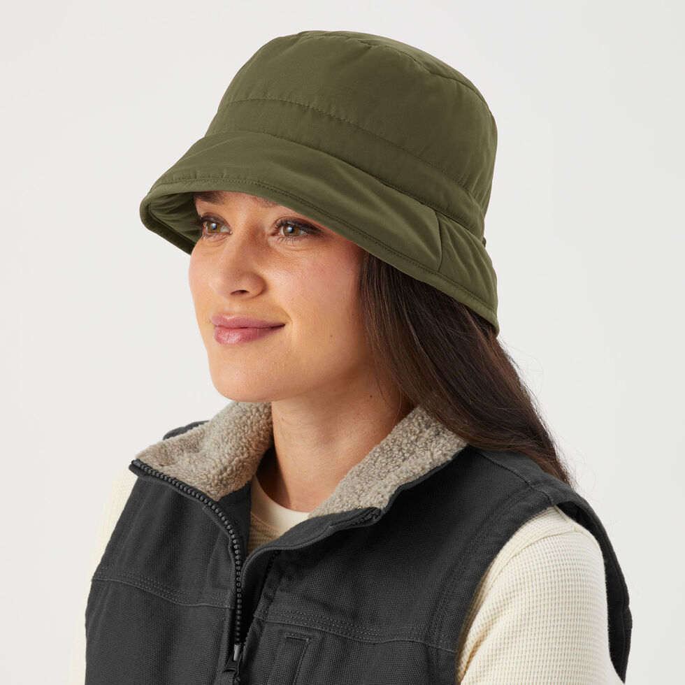Women's Insulated Adjustable Bucket Hat - Green L/XL - Duluth Trading Company