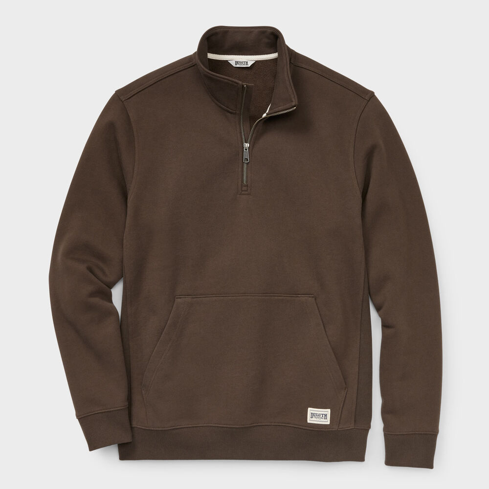 Men's Souped-Up Sweats Pullover Quarter Zip Mock Neck Main Image