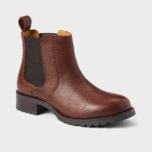 Women's Lifetime Leather Chelsea Boots BRN 075 M