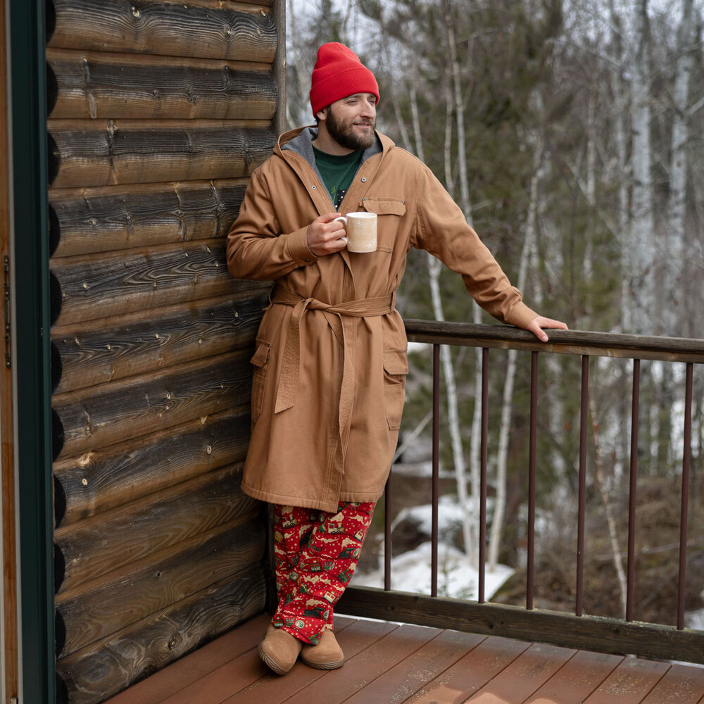 Men's Fire Hose Fleece-Lined Robe Main Image