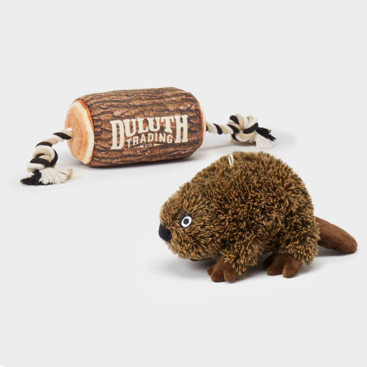 Angry Beaver on a Log 2-in-1 Dog Toy | Duluth Trading Company
