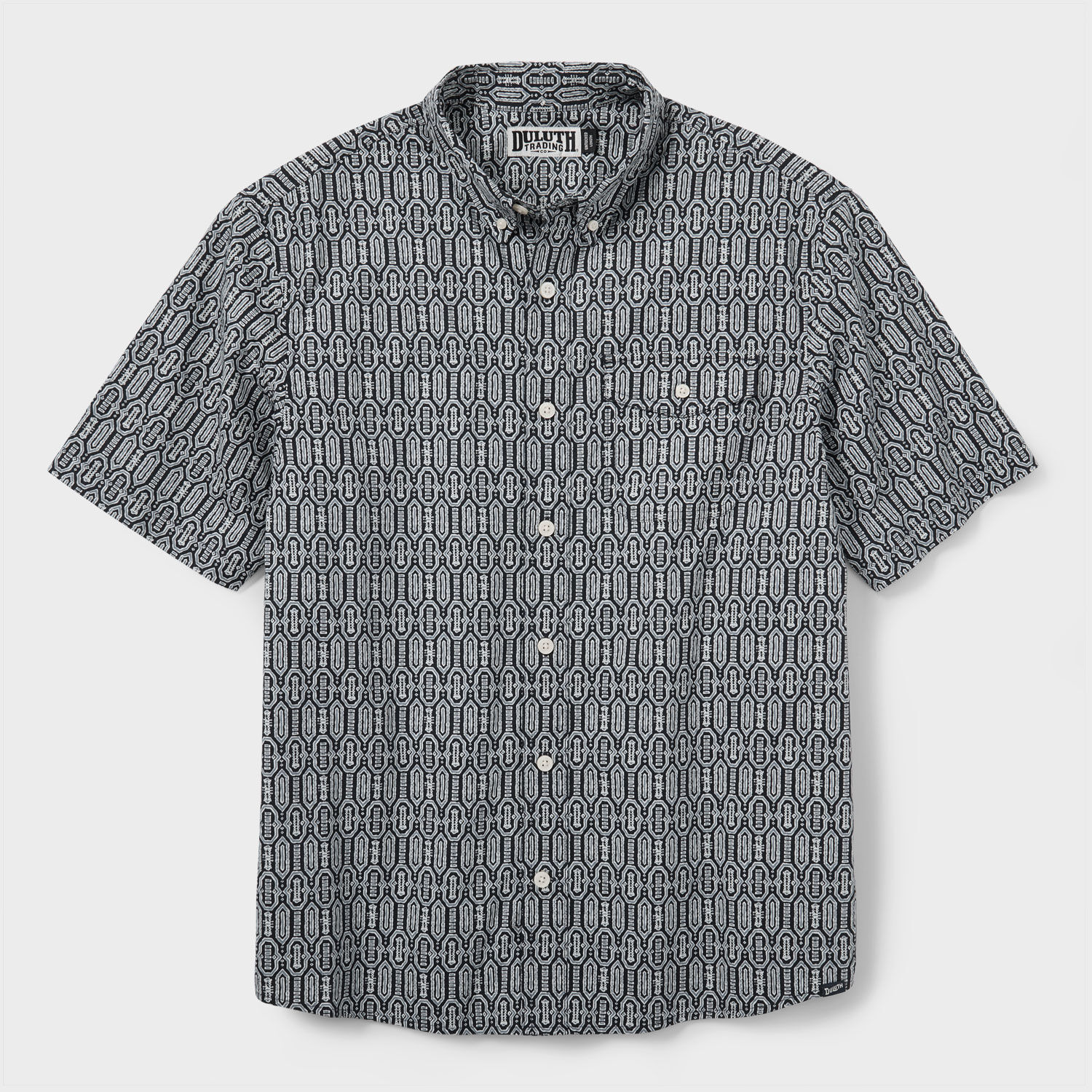 DUELLUM デュアルシャツ　コンビシャツ　デュエラム　ヴィリディアン Men's Drumlin Slub Cotton Relaxed Fit Short Sleeve Shirt | Duluth