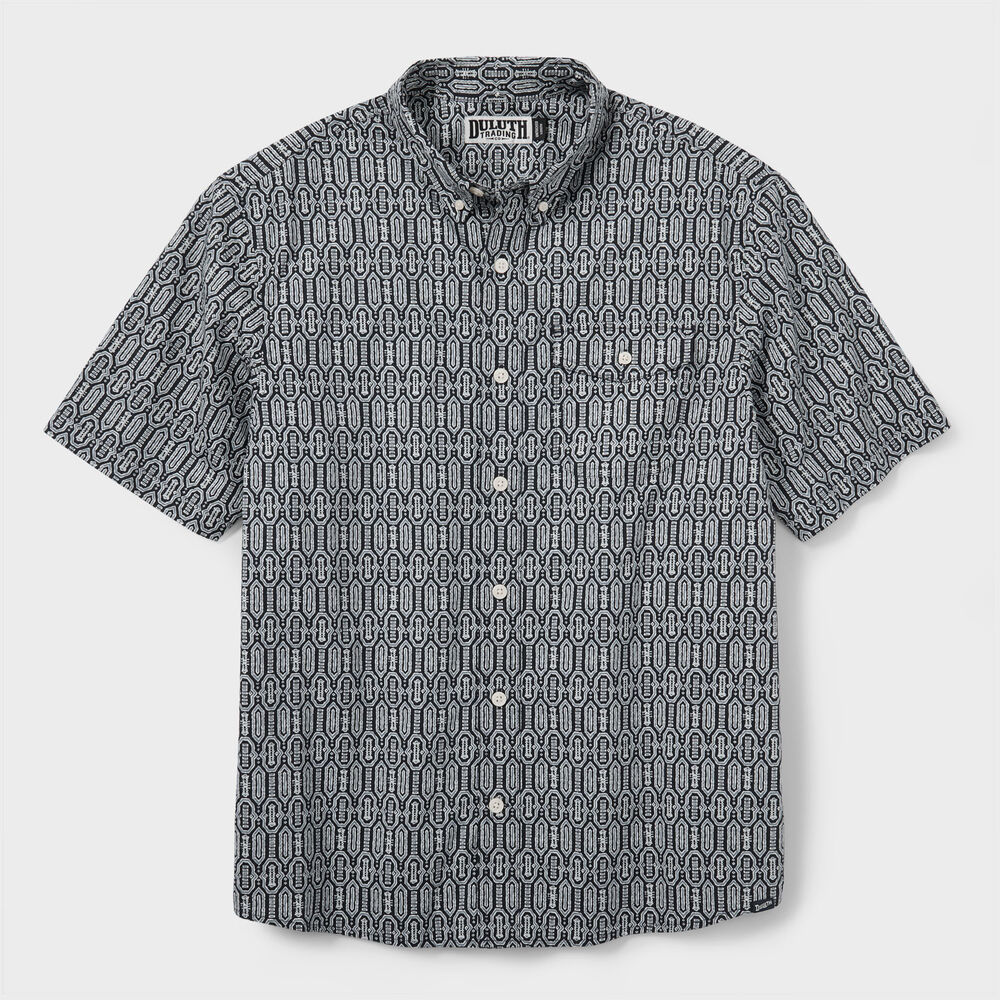 Men's Drumlin Slub Cotton Relaxed Fit Short Sleeve Shirt Main Image