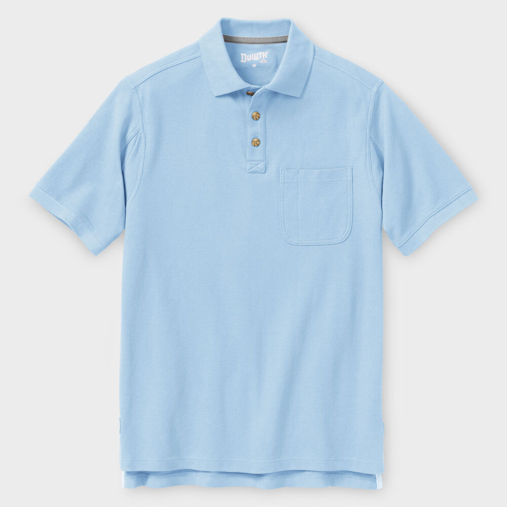 Men's No Polo Shirt Short Sleeve with Pocket Main Image