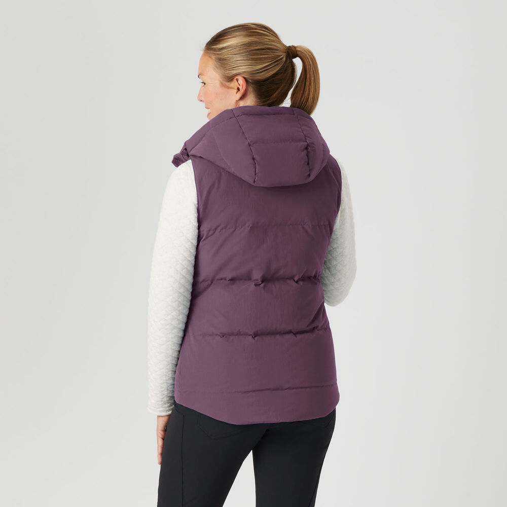 Women's Ruffer Puffer Hooded Down Vest Main Image