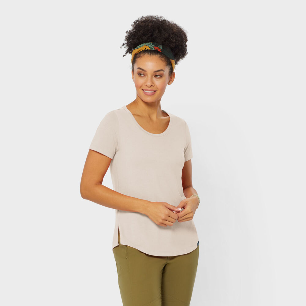 Women's AKHG Renew Bamboo Short Sleeve Tee Main Image