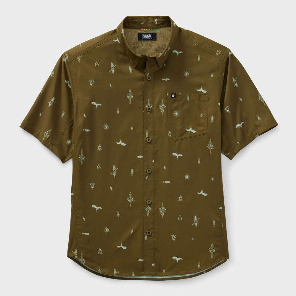 Men's AKHG Mountain Stream Relaxed Fit Short Sleeve Shirt Main Image