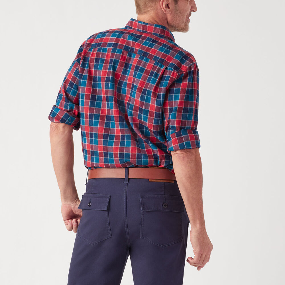 Men's Best Made Long Sleeve Standard Indigo Check Shirt Main Image