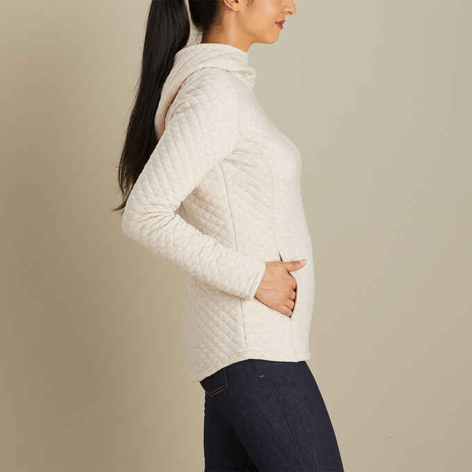 Women's Quilted Sweatshirt Popover Duluth Trading Company