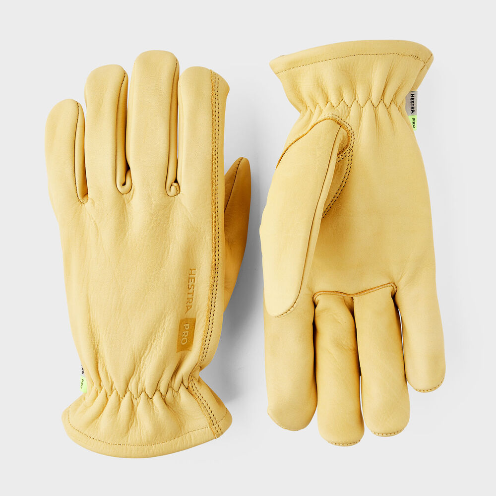 Hestra Cow Driver Uninsulated Gloves YEL 9 Main Image