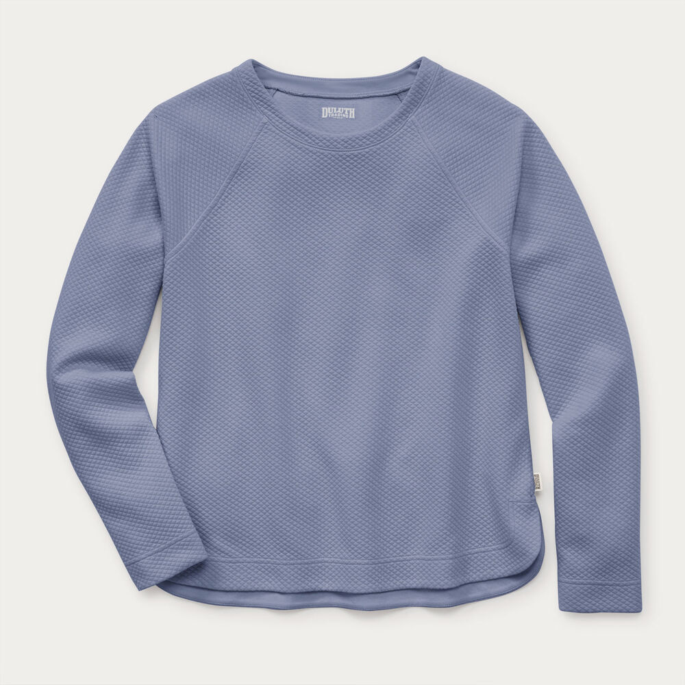 Women's AirLoc Quilted Crew Pullover Main Image