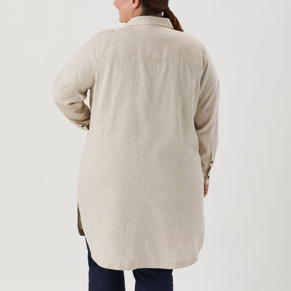 Women's Plus Artisan Hemp Duster Shirt Main Image