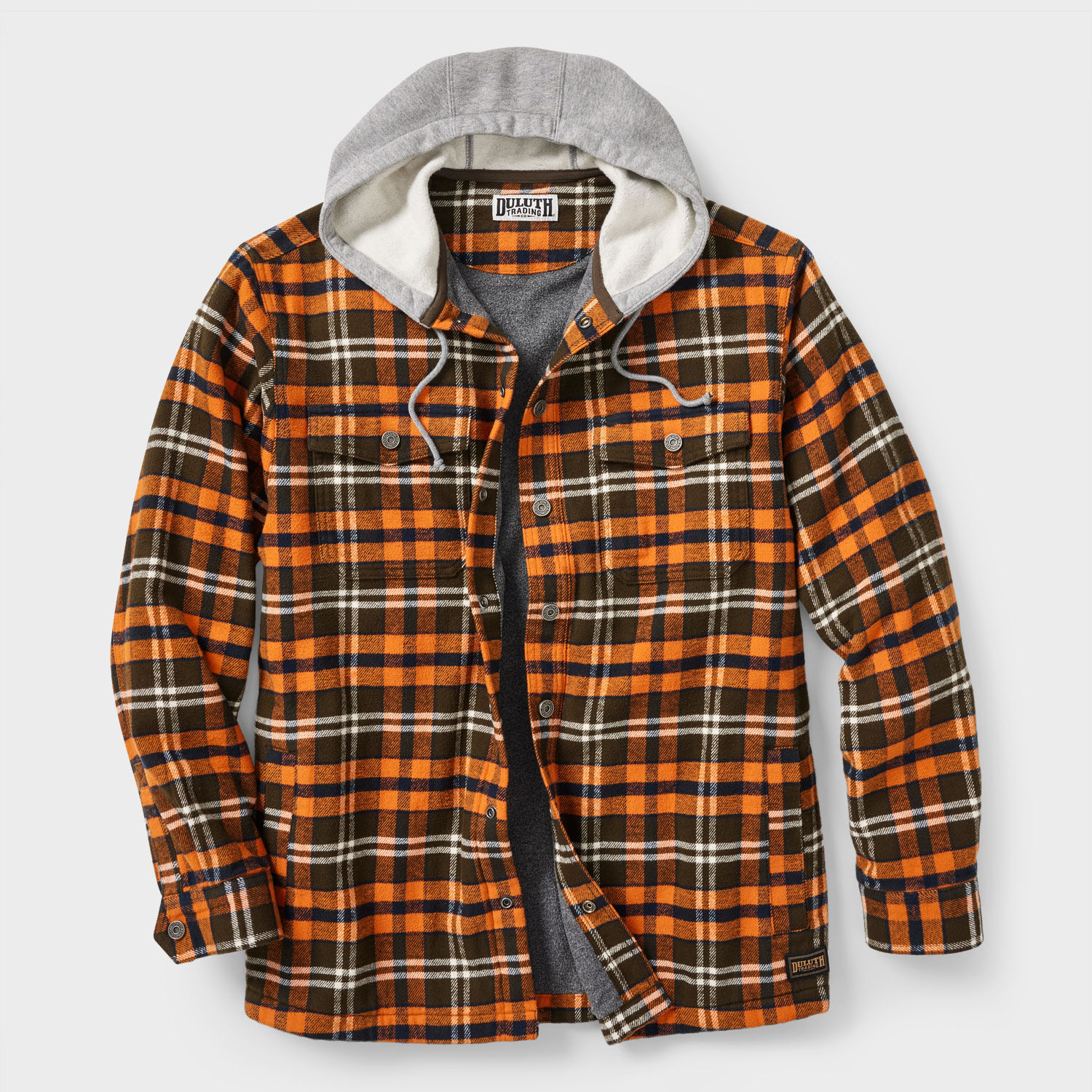 Men's Flapjack Fleece-Lined Hooded Shirt Jac | Duluth Trading Company