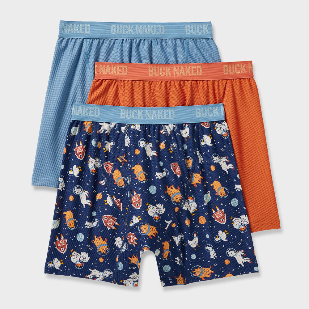 Men's Buck Naked Boxer Briefs 3-Pack Main Image