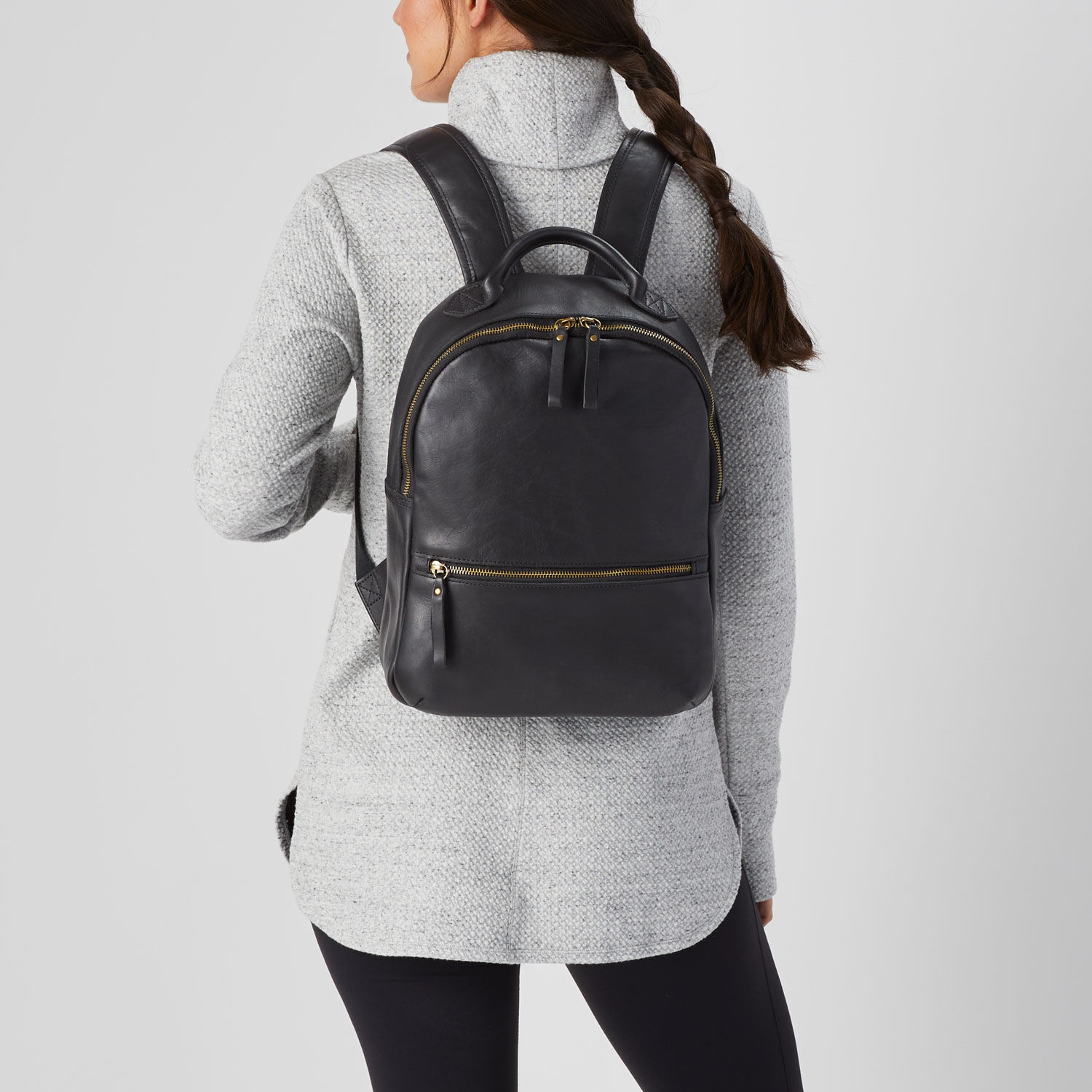 Dark Grey Nylon | Black Nylon | Convertible Backpack Purse for Women –  Tutenago