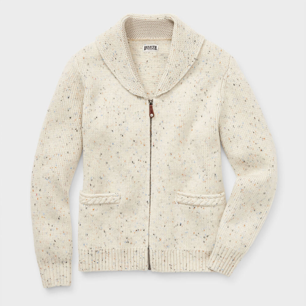 Women's Plus Woolpaca Zip-Front Jacquard Cardigan Main Image